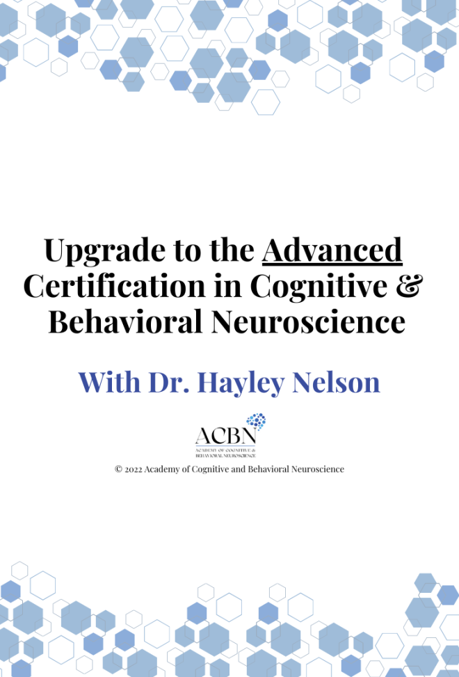 Want to Upgrade to the Advanced Certification?